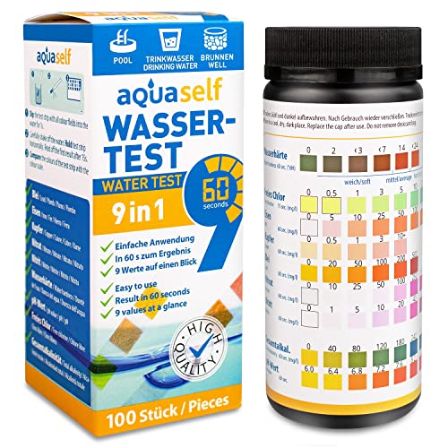 Aquaself Teste de Qualidade da Água 9 em 1 (Recondicionado Como Novo) aquaself - Materiais de laboratório - 9 em 1, dureza, ph, nitratos, nitritos