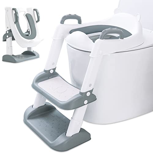 Mulevip Reductor Portátil com Escada para Crianças MULEVIP - Acentos de vaso - portátil, escada, ajustável, dobrável