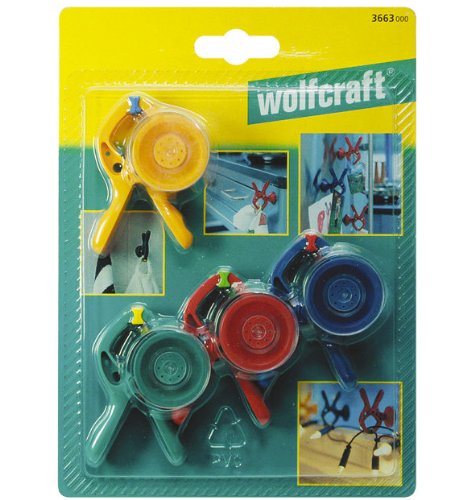 Wolfcraft 3663000 4peça(s) acessório para broca elétrica Wolfcraft - Grampos de ferramentas e tornos - acessório, broca elétrica, 4 peças