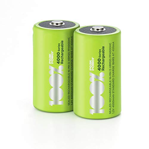 Pilha Recarregável BLISTER GP LR20 (1 Unidade) GP BATTERIES - Baterias - 4000 mAh, 12 v, recarregável, nimh