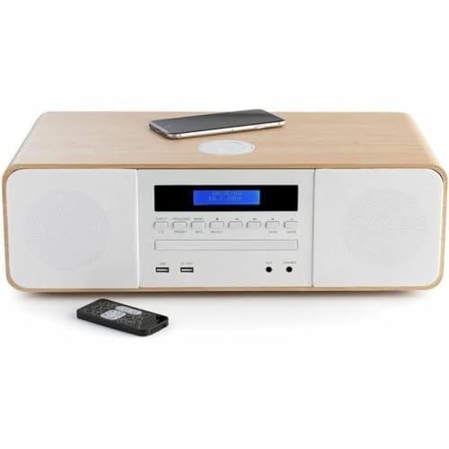 Sistema de Áudio THOMSON MIC201IBT (Branco) Thomson - Reprodutores de áudio e gravadores - bluetooth, 50 vatios, sintonizador fm, armazenamento 20 estações