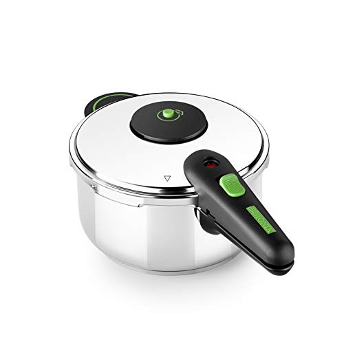 Panela de Pressão MONIX M911001 (4 L - Aço Inoxidável) Monix - Panelas de pressão e esterilizadores - 4 L, aço inoxidável