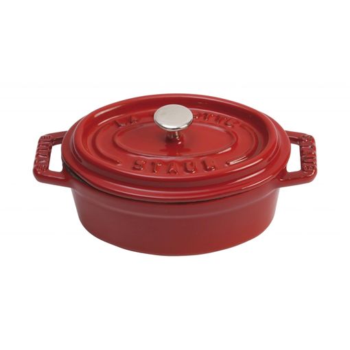 Mini Casserole STAUB Oval (Cinzento - 11cm) STAUB - Fornos holandeses - mini, casserole, staub oval, cinzento, 11cm