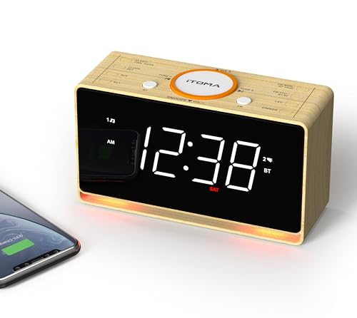 Relógio Despertador iTOMA com Radio e Almofada (Castanho) iTOMA - Áudio - relógio, despertador, rádio, almofada, castanho