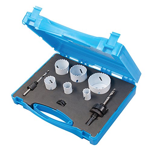 Conjunto de Brocas Craneanas SILVERLINE 595759 - 9 peças Silverline - Acessórios para brocas e parafusadeiras - bimetal, 9 peças, perfurar, varias materiais