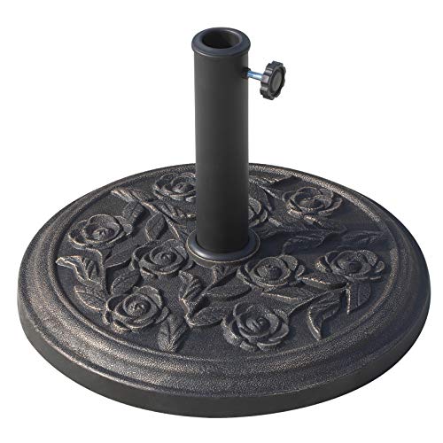 Base para Guarda-Sol OUTSUNNY 842-070BK Outsunny - Guarda-sóis e guarda-chuvas - base, guarda-sol, outsunny