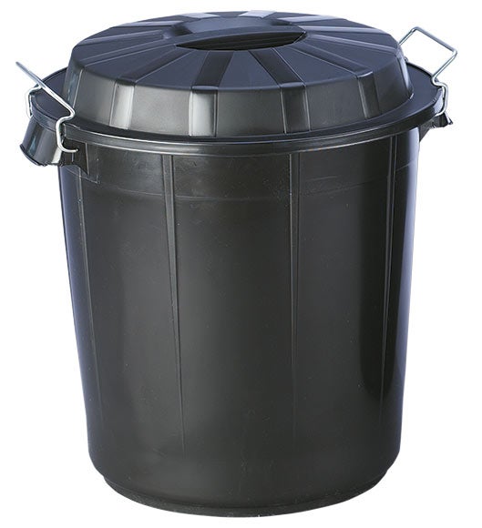 Caixa de Resíduos DENOX DEN079 (Preto - Aço Inoxidável) Denox - Carrinhos e caddies de limpeza - preto, aço inoxidável, 50 L