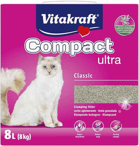 Areia para Gatos VITAKRAFT (8Kg - Compact Ultra) Vitakraft - Areia de gato - 8kg, compacta, ultra