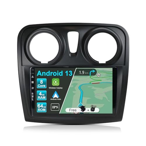 Autorrádio JOYX Android 12 para Dacia Sandero (2014-2017) JOYX Navi - Aparelhos de áudio e vídeo para veículos e sistemas de painel - android 12, dacia sandero, 2014-2017
