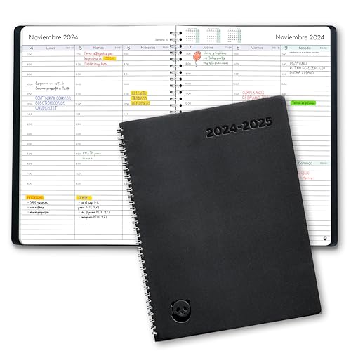 Agenda Escolar 2024-2025 A4 Semanal Espiral Planificador 12 Meses JULY 2024 - JUNHO 2025 Smart Panda - Calendários, organizadores e planejadores - agenda, escolar, a4, semanal, espiral, planificador