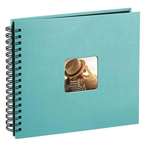 Álbum de Fotografias HAMA Fine Art Turquoise Hama - Álbuns de fotos - 100 páginas, 280x240x50mm, 50 folhas, espiral