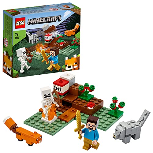 LEGO Minecraft - Aventura na Taiga - 21162 (Idade Mínima: 8) LEGO - Blocos de encaixe - lego, minecraft, taiga, aventura, personagens, crianças