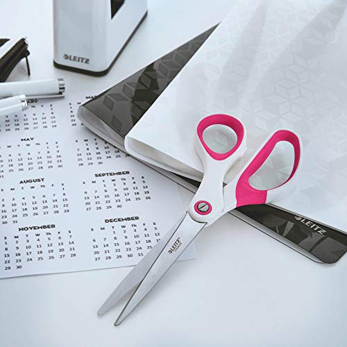 Tesoura LEITZ WOW Rosa (205 mm - 3 lâminas) Leitz - Ferramentas de corte e relevo para artesanato - rosa, 205 mm, 3 lâminas