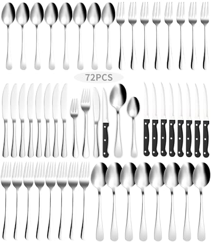 Conjunto de Talheres XESPIS (Aço inoxidável - 12 peças) Xespis - Jogos de talheres - 12 peças, aço inoxidável, garfos, colheres, facas