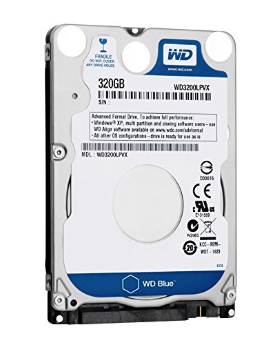 Disco HDD Interno WESTERN DIGITAL 320GB 5400Rpm Sata3 2.5'' (320 GB - SATA - 5400 RPM) Western Digital - Discos rígidos - 320gb, sata3, 5400rpm, 2.5 polegadas