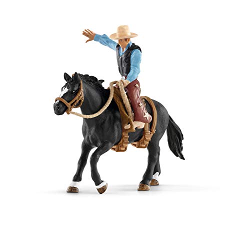 Figura de Brincar Schleich Farm World Cowboy Schleich - Bonecos de ação e brinquedo - cowboy, cavalo, removível, pele flexível