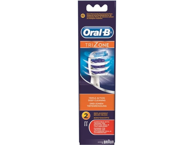 Recargas para Escova de Dentes Elétrica ORAL B TriZone Oral-B - Acessórios para escova de dentes - recargas, escova elétrica, oral-b, trizone