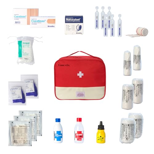 Bolsa de Primeiros Socorros FERRETLEX (26x21x12cm) Ferretelix - Kits de primeiros socorros - primeiros socorros, 26x21x12cm, viagem, sobrevivência