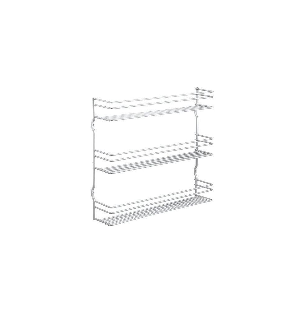 Suporte para Temperos METALTEX 364633095 Metaltex - Organizadores de temperos - 20 kg, metal, cinzento, 3 prateleiras
