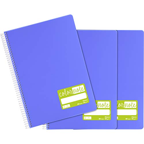 Pack 3 Caderno Grafoplas Lavanda (A4 - Quadriculado) Grafoplás - Cadernos e bloco de notas - lavanda, quadriculado, a4, 80 folhas