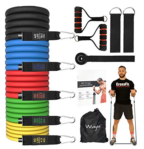 Cinta Elástica Musculación 5 Unidades (Recondicionado Sinais de Uso) Wueps - Bandas de exercício - elástica, musculação, 5 unidades, recondicionado