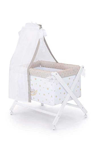 Manta de Cama NAFAF MINICUNA (Bege - Algodão) TANUKI - Móveis para bebês e crianças pequenas - algodão, madeira, confortável, luxuoso
