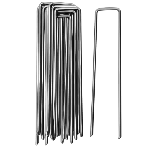 Anéis para Relva Artificial ARAPAS (Preto - Aço - 15 cm) ALEEIK - Jardinagem - preto, aço, 15 cm
