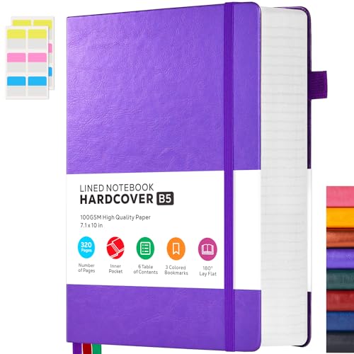 Caderno FOCUS DAY Diário B5 (Lilás - A5 - Quadriculado) FOCUS DAY - Cadernos e bloco de notas - 320 páginas, quadriculado, papel marfil, 7 mm