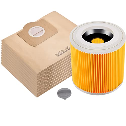 Filtro Rebirthcare para Aspirador Karcher WD3/WD3P/MV3/MV3P Rebirthcare - Acessórios de aspirador - filtro rebirthcare, aspirador karcher, wd3, wd3p, mv3, mv3p, cartucho papel reciclado