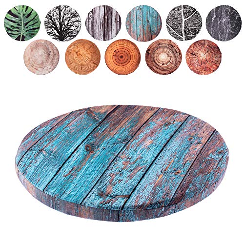 Almofada Redonda KADAX 40Cm Espuma Castanho e Azul KADAX - Almofadas - espuma, castanho, azul, 40cm