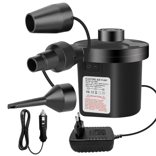Bomba de Ar Elétrica Portátil JSDOIN 240V AC/12V DC Jsdoin - Ferramentas - portátil, 240v ac, 12v dc, ajuste automático