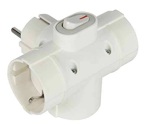 Adaptador de Energia ELECTRALINE 55090 (3 Tomadas) Electraline - Fios de extensão - 3 tomadas, lateral
