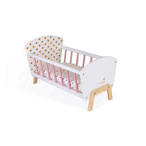 Berço de Boneca JANOD Candy Chic (Idade Mínima: 3) Janod - Acessórios para bonecas e figuras de ação - berço, boneca, janod, candy chic, idade mínima: 3