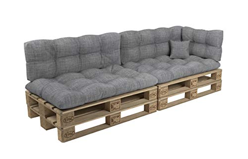 Conjunto de Almofadas POKAR (Cinzento - Espuma - 60 x 80 cm) POKAR - Almofadas - espuma, 60x80 cm, cinzento