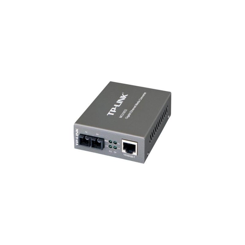 Conversor de rede TP-LINK MC210CS em Preto TP-Link - Adaptadores power over ethernet - conversor, rede, tp-link, mc210cs, preto