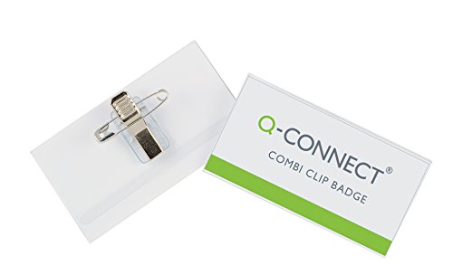 Etiquetas para Impressão Q-CONNECT 50 Badges with Pin Q-Connect - Placas de identificação - etiquetas, impressão, badges, pin, universal