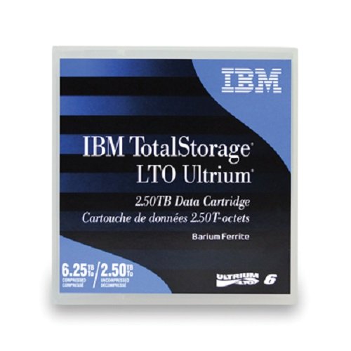 Cassete de fita IBM LTO Ultrium 6 Native/Compressed 2.5TB / 6.25TB IBM - Mídias vazias - 2.5 TB, 6.25 TB, 576 GB/h, 160 MB/s, 6 gbit/s