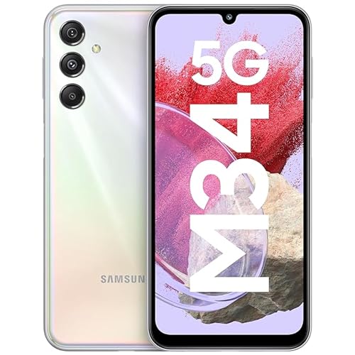 Smartphone SAMSUNG Galaxy M34 (6.4'' - 6 GB - 128 GB - Prateado) SAMSUNG - Telemóveis - 6.4, 6 GB, 128 GB, prateado, 6000 mAh