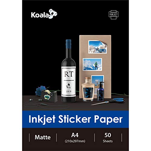 Papel Fotográfico Autoadesivo Koala Branco Mate Koala - Papel de impressora e copiadora - autoadesivo, branco mate