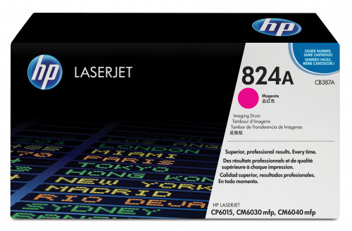 Tambor de imagem HP 824A Original Magenta HP - Tambores de impressora e kits de tambor - laser, magenta, hp laserjet, CP6015, CM6030