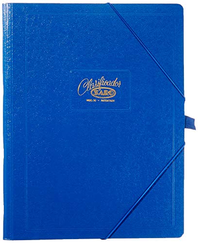 Pasta Organizadora SARO FOLIO 1-12 Departamentos (Azul) SARO - Pastas de arquivo - organizadora, 12 compartimentos, cartão rígido, fecho de corrente
