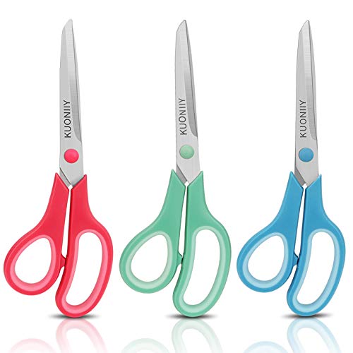Conjunto de Tesouras KUONIIY (3 peças - 2.03cm) kuoniiy - Ferramentas de corte e relevo para artesanato - 3 peças, 2.03cm, aço inoxidável, anti-aderente