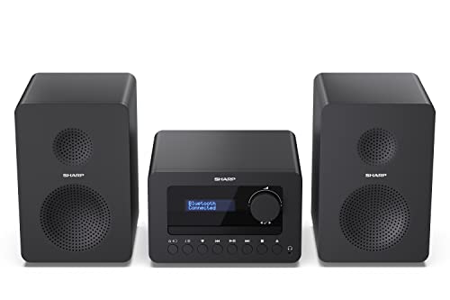 Sharp Xl-B520D/Bk Sistema de Áudio com Fios e Sem Fios Preto Sharp - Reprodutores de áudio e gravadores - bluetooth, preto, dab+, fm