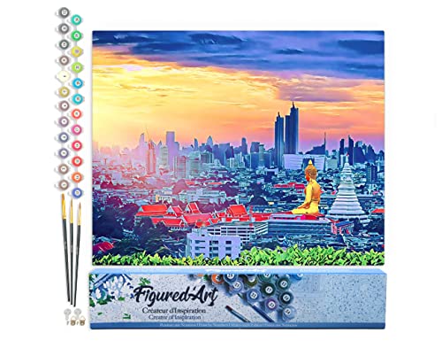 Painel FIGURED'ART Buddha Bangkok (40 x 50 cm) Figured'Art - Materiais de arte e artesanato - buda, bangue, 40x50cm