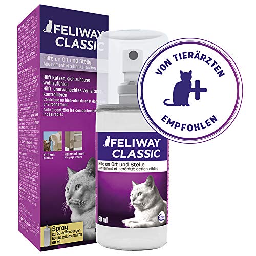 Spray para Gatos FELIWAY Spray Relaxante (60ml) FELIWAY - Sprays e soluções para treino de animais de estimação - spray, gatos, feliway, relaxante