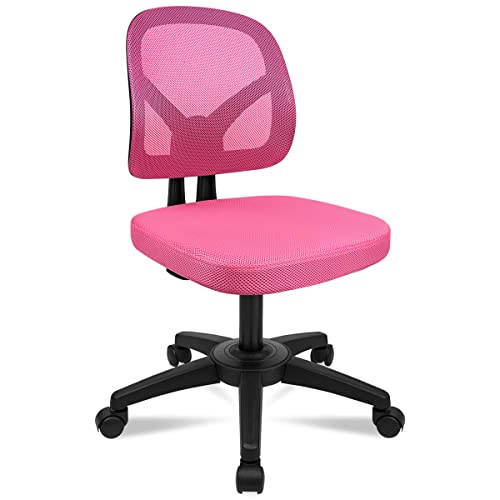 Cadeira Operativa TLOVENDO TLV-AM-SSOC15 (Rosa) T-LoVendo - Cadeiras de escritório - encosto baixo, ajustável, conforto, moderno