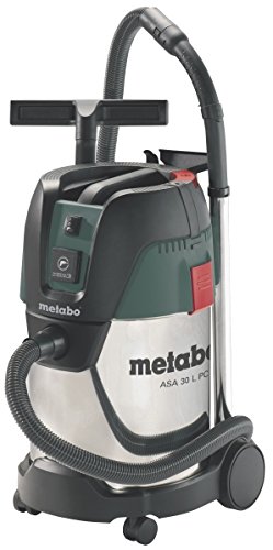 Mini Aspirador METABO ASA 30 L PC (1200 W) metabo - Aspiradores - secos, úmidos, 1200 W, preto, verde, prata