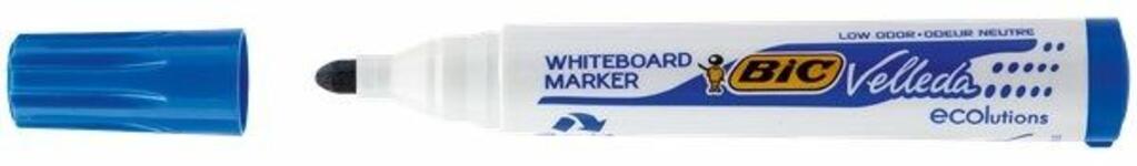Bic Velleda Eco 1701 Azul Ponta Média Caixa de 12 BIC - Marcadores e marcadores de texto - ponta média, tampa amovível, traço 2mm