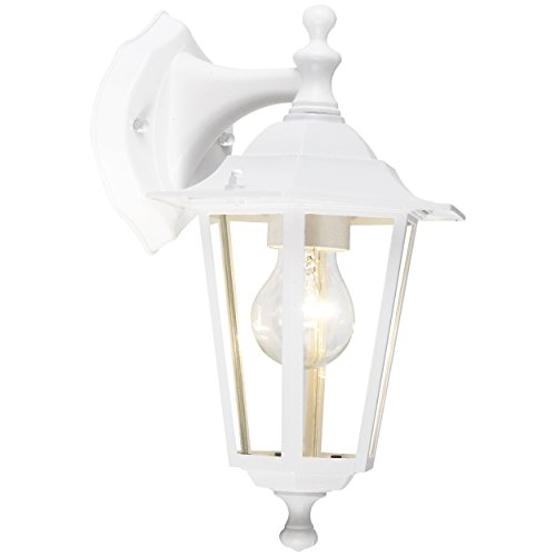 Candeeiro Exterior de Parede BRILLIANT Crown Brilliant - Luminárias de parede - lanterna, branco, alumínio, ip44