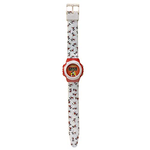 Relógio Despertador DISNEY Mickey Mouse (Branco e Vermelho) NADA HOME - Relógios - despertador, mickey mouse, branco, vermelho